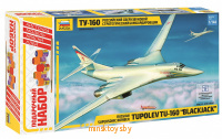 Российский сверхзвуковой стратегический бомбардировщик Ту-160, подарочный набор, Звезда 7002ПН