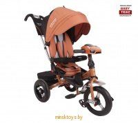 Детский трехколесный велосипед с ручкой Baby Trike Premium ORIGINAL (Бронза)