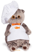 Мягкая игрушка - Кот Басик - шеф-повар 30 см, Budi Basa Ks30-021 Мягкая игрушка - Кот Басик - шеф-повар 30 см, Budi Basa Ks30-021