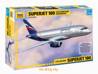 Сборная модель - Региональный пассажирский авиалайнер Superjet 100, Звезда 7009з