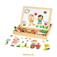 Чудо-чемоданчик Друзья - двухсторонняя доска для рисования, Mapacha 76643