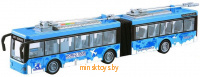 Троллейбус инерционный, с гармошкой, игрушка, 1:16 WENYI, WY915B - Minsktoys.by