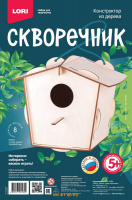 Скворечник "Птичий домик" - конструктор из дерева, Lori Фн-020 - Minsktoys.by