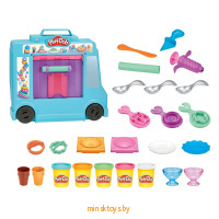 Грузовичок с мороженным Play-doh - игровой набор пластилина, Hasbro F13905L00