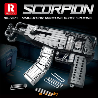 Конструктор оружие пистолет-пулемет Scorpion Vz.61, 566 деталей, Reobrix 77029 - Minsktoys.by Конструктор оружие пистолет-пулемет Scorpion Vz.61, 566 деталей, Reobrix 77029 - Minsktoys.by