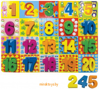 Вкладыши - Цифры. Счет до 20, Mapacha 76760