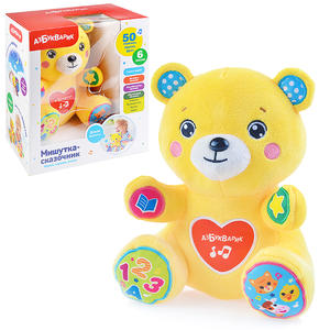 Мишутка-сказочник - интерактивная мягкая игрушка, Азбукварик 28469-9 - интернет-магазин игрушек Minsktoys.by