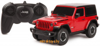 Машинка на радиоуправлении - Jeep Wrangler Rubicon, Красная, 1:24 Rastar 79500R