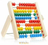 Игрушка - Счеты деревянные (вертикальные), 02354ДК