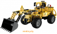 Конструктор - Колесный погрузчик и бульдозер, 693 детали, CaDA С65004W