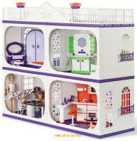 Дом для кукол пластиковый - Усадьба Конфетти, Огонёк С-1402