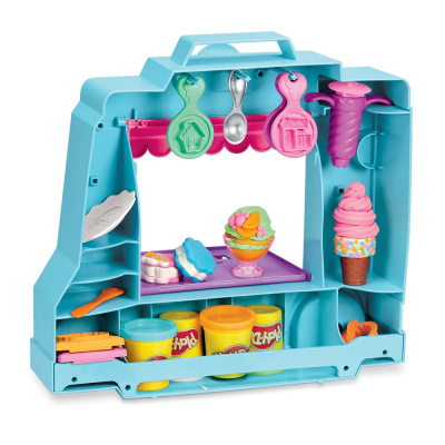 Грузовичок с мороженным Play-doh - игровой набор пластилина, Hasbro F13905L00 - интернет-магазин игрушек Minsktoys.by